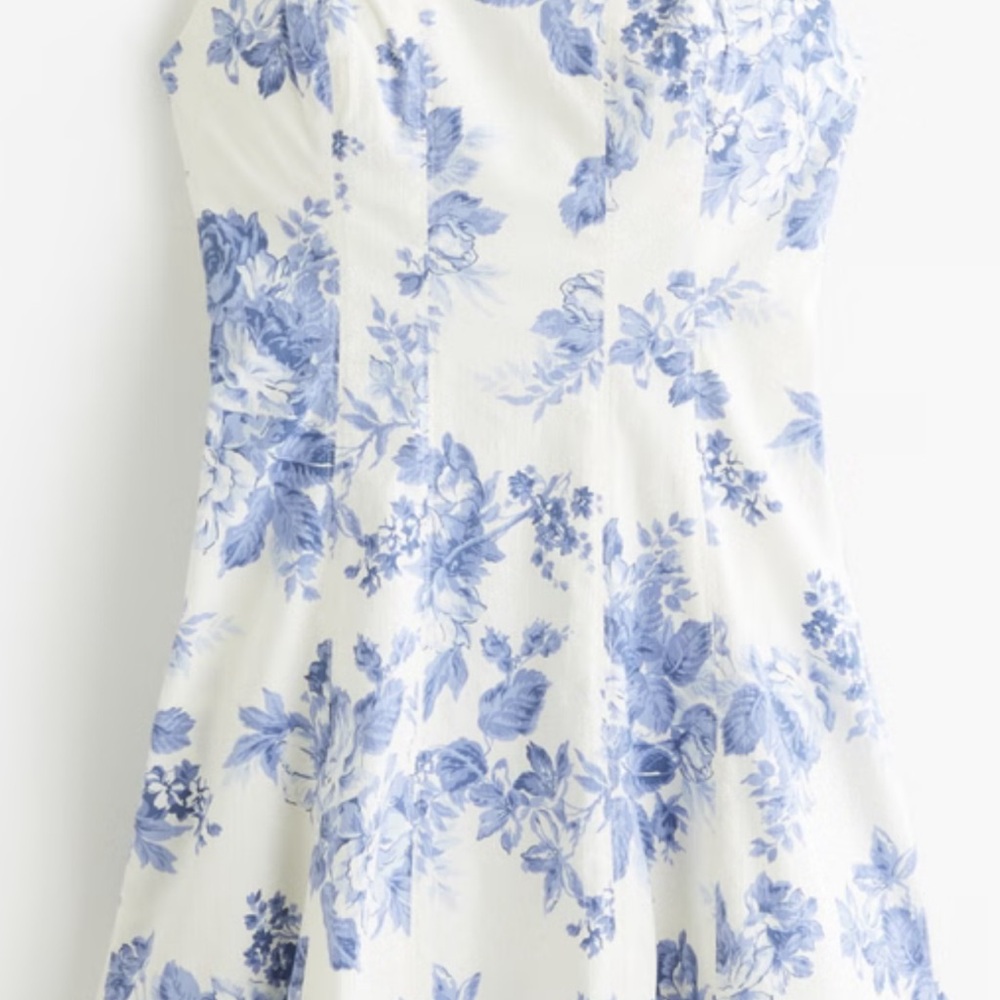 Abercrombie and Fitch Stretch Cotton A-Line Mini Dress (Size LT) - Picture 5 of 14